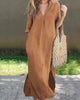 Azariah™ | Leinenkleid mit praktischen Taschen