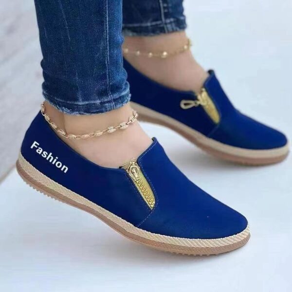 Kieller | Modische Segeltuchschuhe für Damen mit Reißverschluss