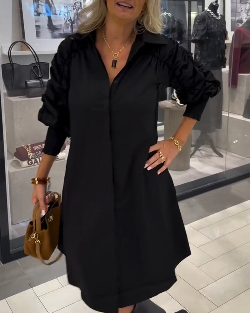 Clementine | Damen-Hemdblusenkleid mit Kragen, elegant & modern
