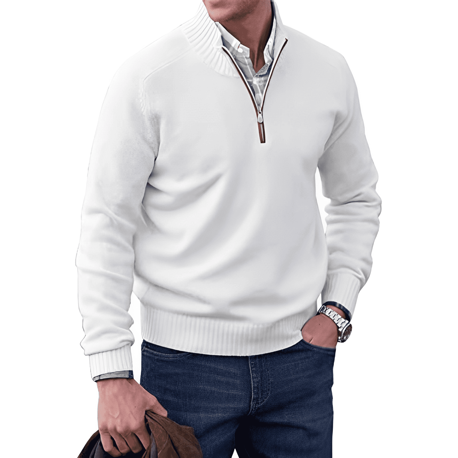Rohan | Eleganter Pullover mit Reißverschluss