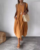 Blanne | Boho-Schickes ärmelloses Midikleid