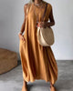 Blanne | Boho-Schickes ärmelloses Midikleid