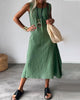 Blanne | Boho-Schickes ärmelloses Midikleid