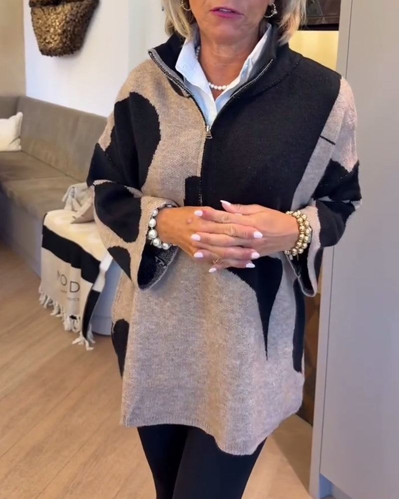 Lilva | Pullover mit Halbreißverschluss