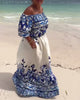Emilia™ | Luftiges Off-Shoulder-Kleid mit sommerlichem Print