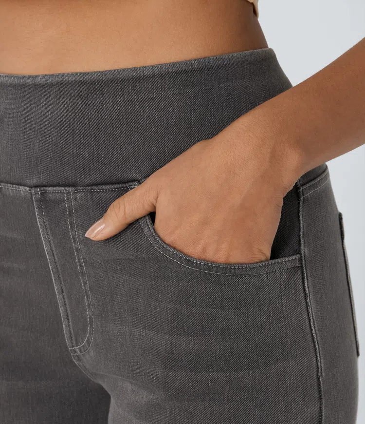 Carolina | Damen-Jeans, High Waist & weites Bein