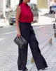 Rita | Asymmetrische Hose mit weitem Bein
