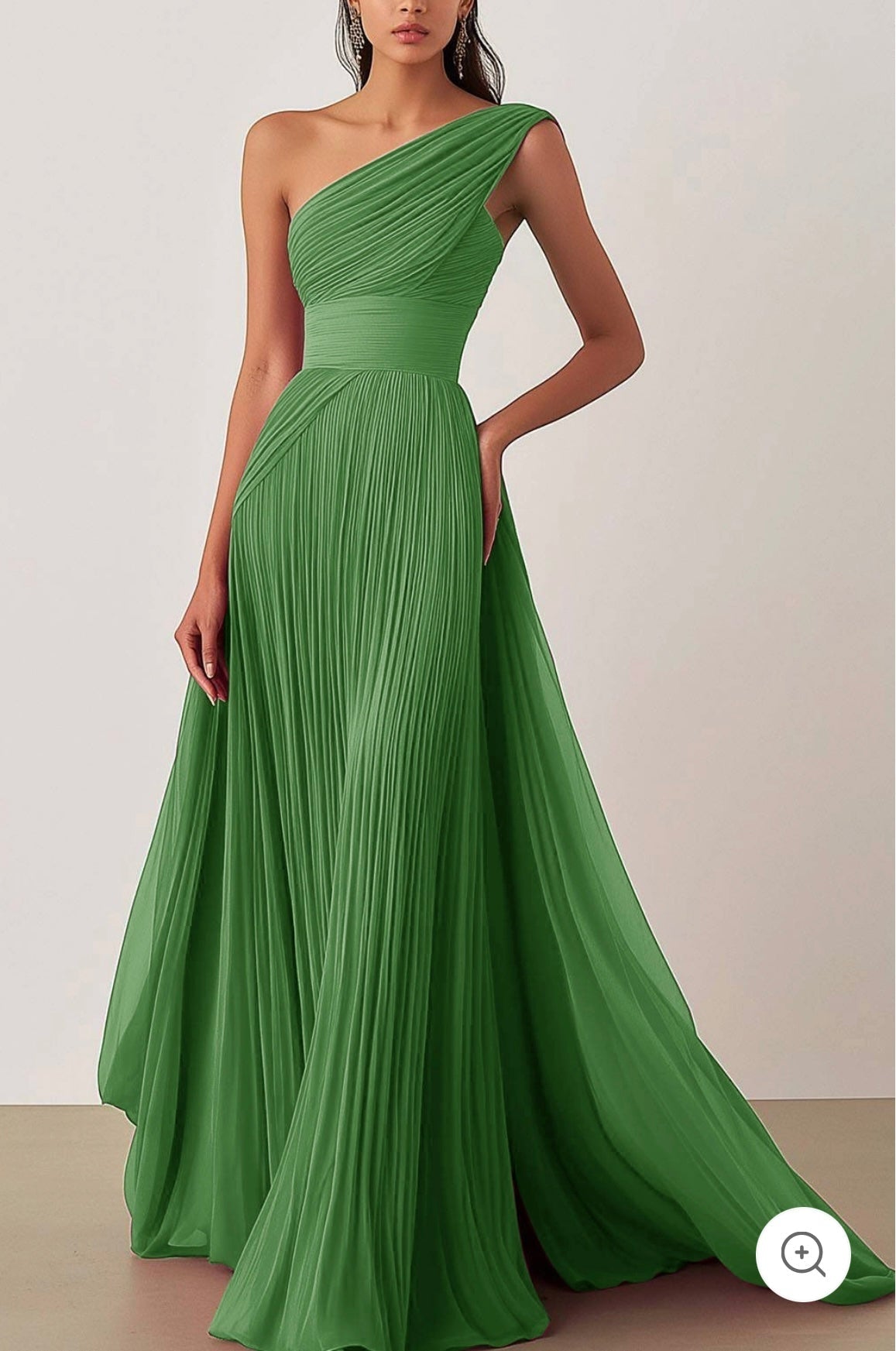 Jamie | Ein-Schulter-Falten-Ballkleid