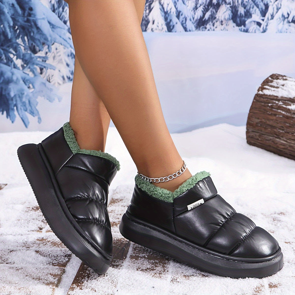 Makayla | Slip-On Schneestiefel für Damen, gemütlich & funktional