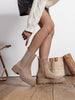Jasmien | Stiefeletten in Taupe