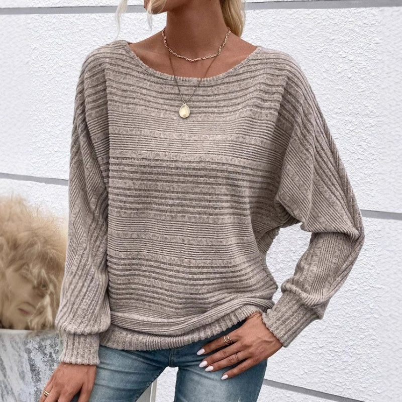 Yarisa | Gestreiftes Langarmshirt mit Rundhals