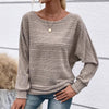 Yarisa | Gestreiftes Langarmshirt mit Rundhals