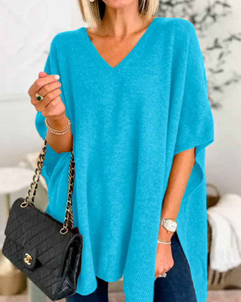 Annika | V-Ausschnitt-Poncho