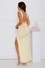 Mikai | Rückenfreies Krawattenkleid mit Schlitz