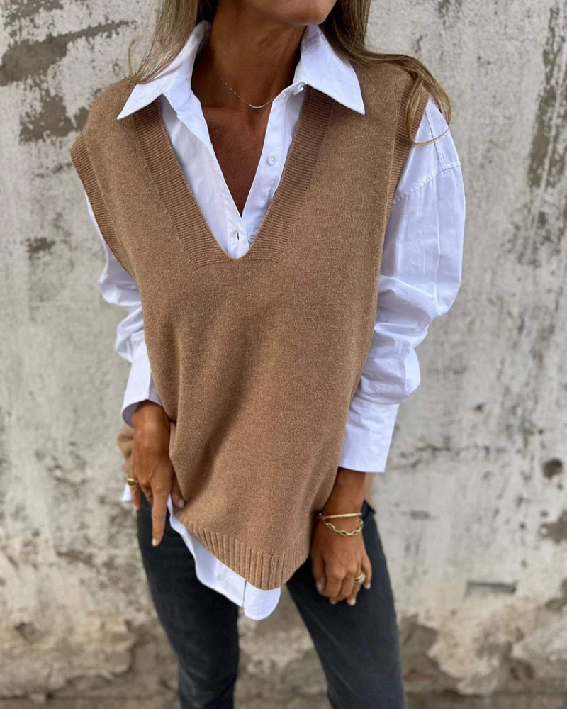 Anissa | Kuschelige Strickweste für Damen