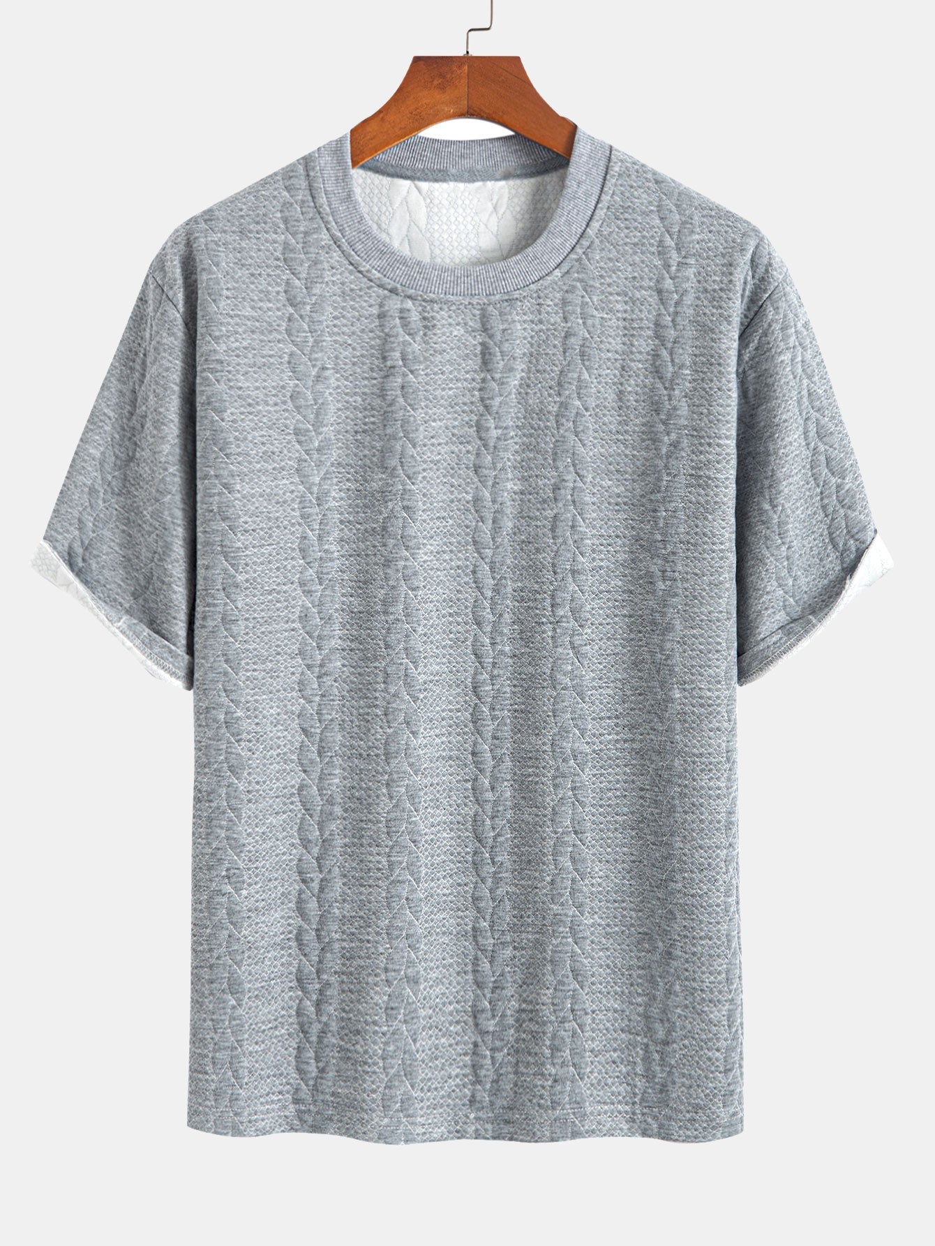 Rudy | Lässiges Relax Fit T-Shirt mit Twist-Jacquard-Shorts
