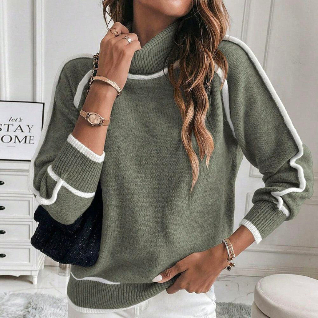 Almira | Kuscheliger Strick-Rollkragenpullover mit elegantem Design