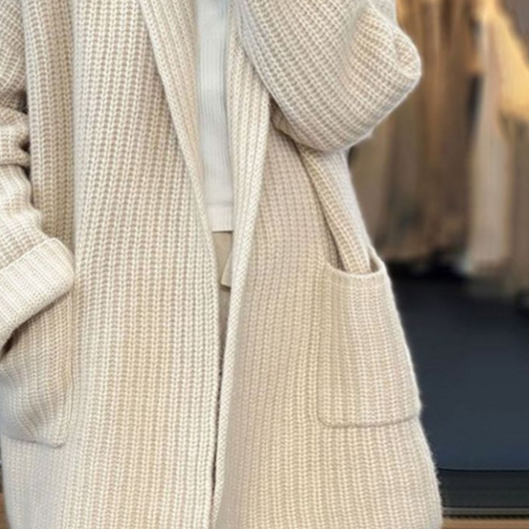 Anaya | Strickjacke aus Wollmix für Damen, klassisch & stilvoll
