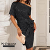 Anne | Pailletten-Partykleid mit One-Shoulder-Design für Damen