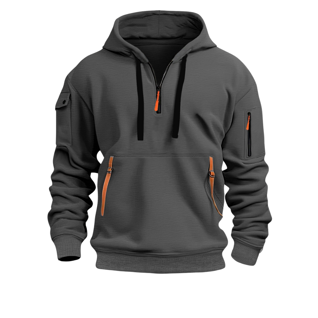 Sven™ – Casual Kapuzenpulli - Dunkelgrau / S