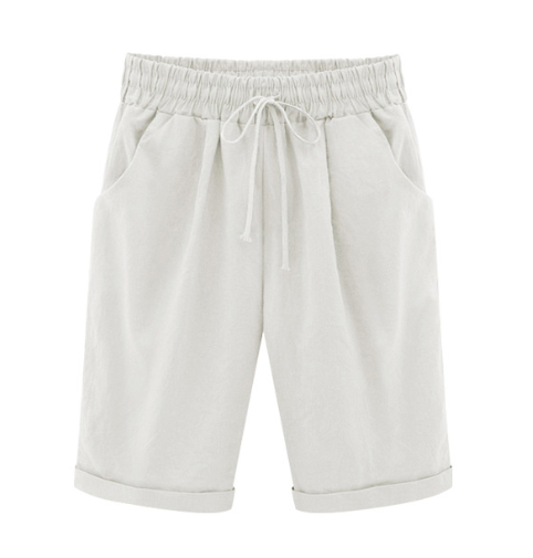 Alexandria | Lässige Übergrößen-Shorts mit elastischem Bund