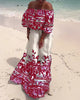 Emilia™ | Luftiges Off-Shoulder-Kleid mit sommerlichem Print