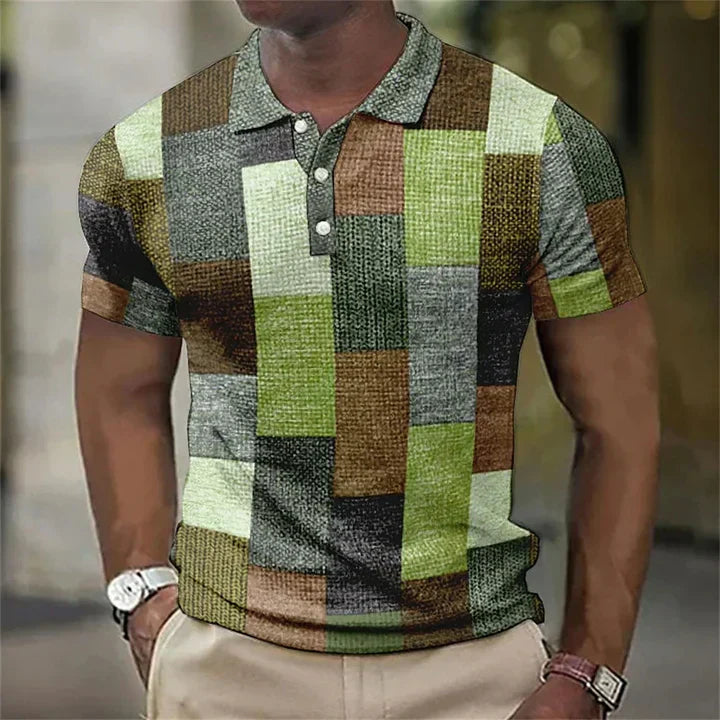 Adalbert | Klassisches Plaid Polohemd für Männer
