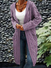 Isabell | Damen-Cardigan mit Taschen - Hellviolett / S