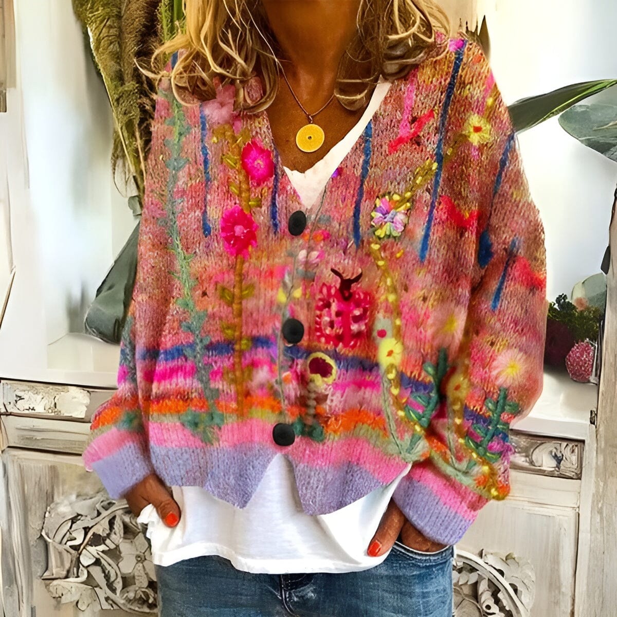 Emaize | Blumen-Cardigan