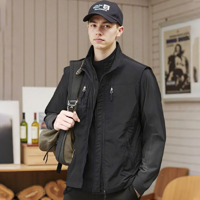 Gelo | Übergroße Herrenweste mit Taschen