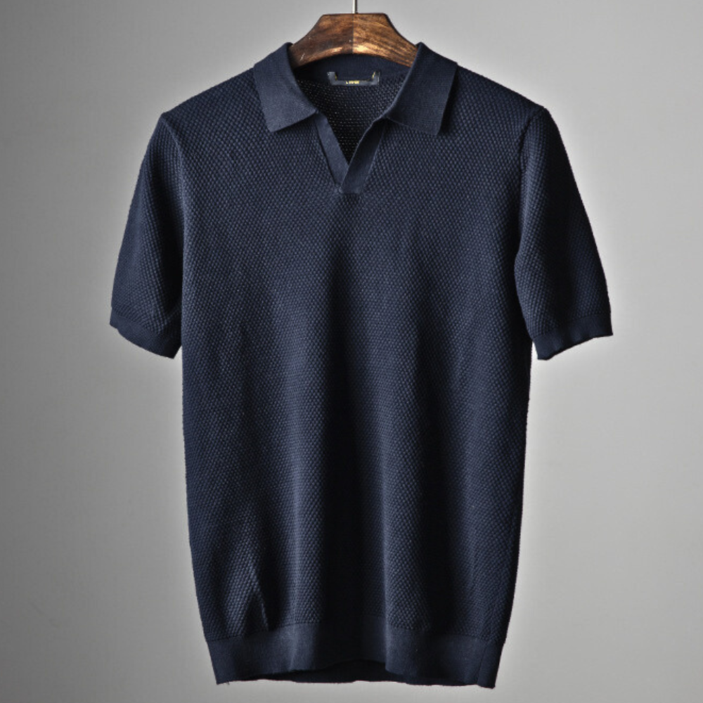 Cove | Lässiges Strick-Poloshirt