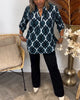 Zaniyah | lässige Bluse mit elegantem Muster