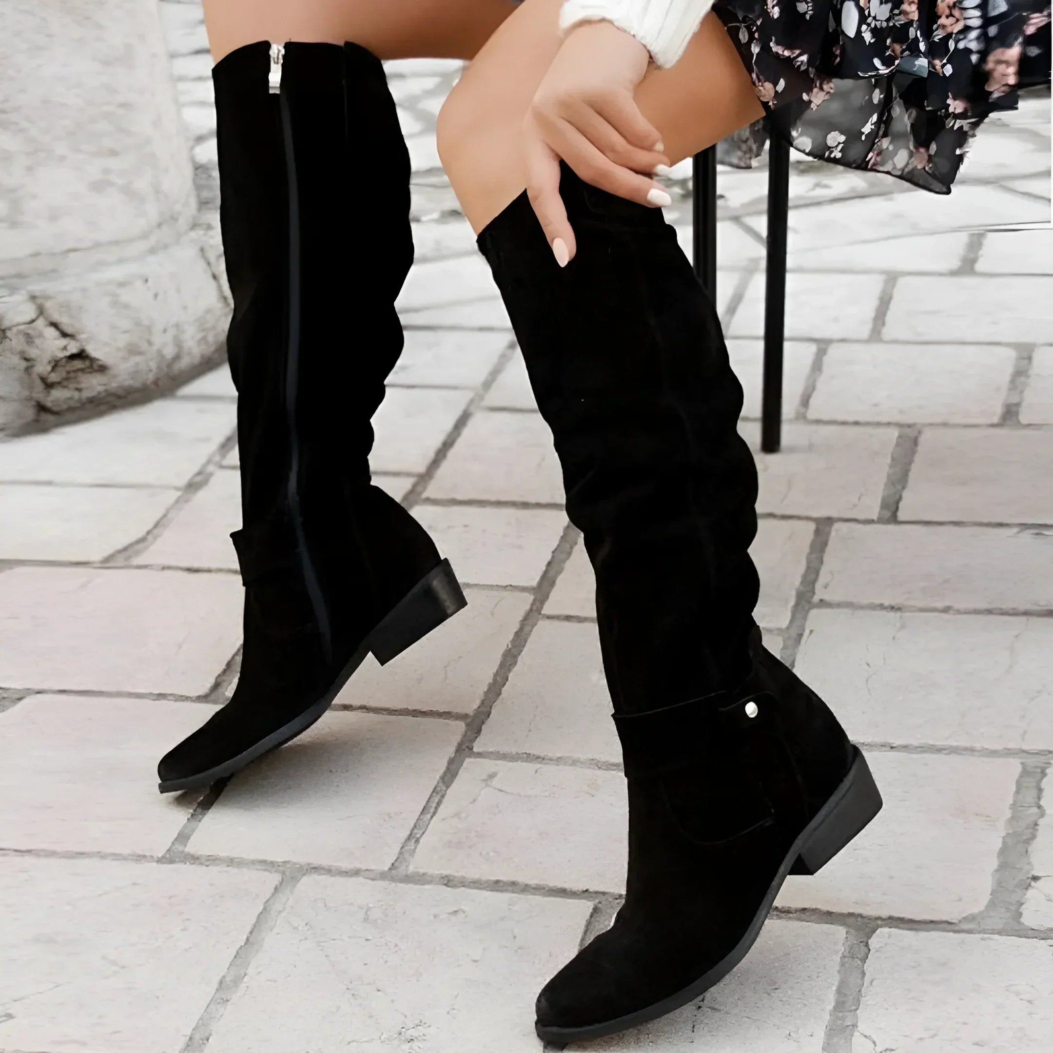 Evelyn™ | Luxus-Damenstiefel - Schwarz / 35