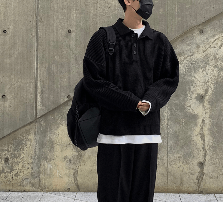 Leonard | Gestrickte Strickjacke mit Knopfleiste