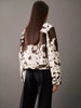 Lianora™ – Gemusterte Lederjacke - S