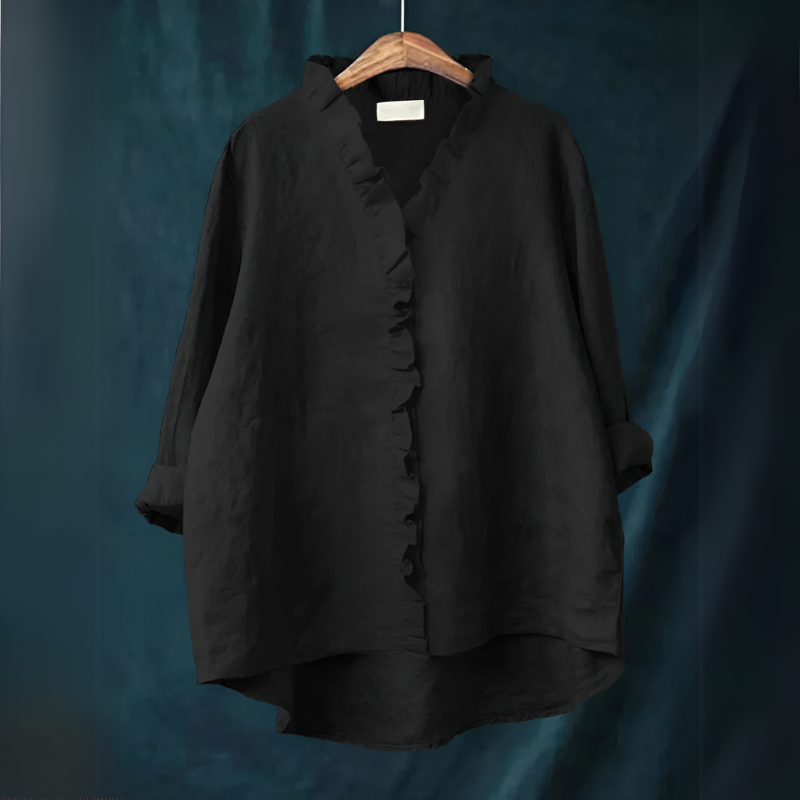 Wynter | Klassische Bluse mit Rüschen für Damen