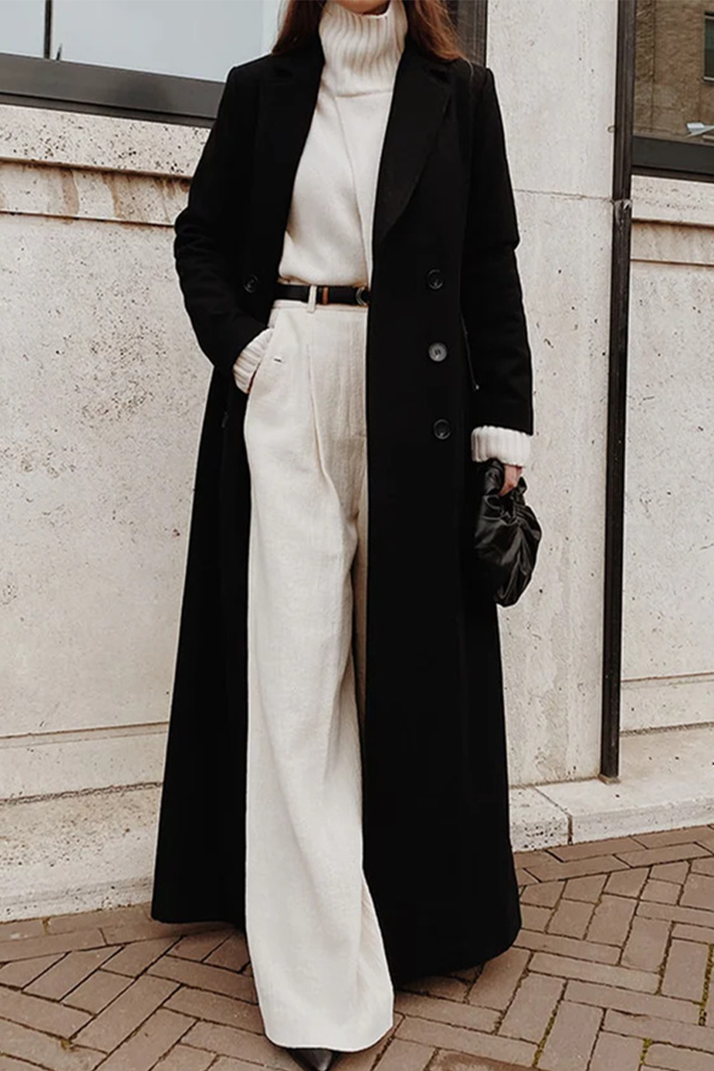 Nils | Langer Strickcardigan mit Knopfleiste