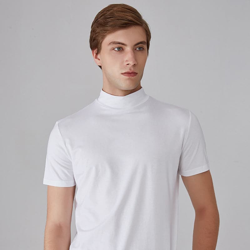 Conor | Figurbetontes High-Neck T-Shirt