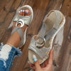 Xeiva | Glitzernde Slingback-Sandalen