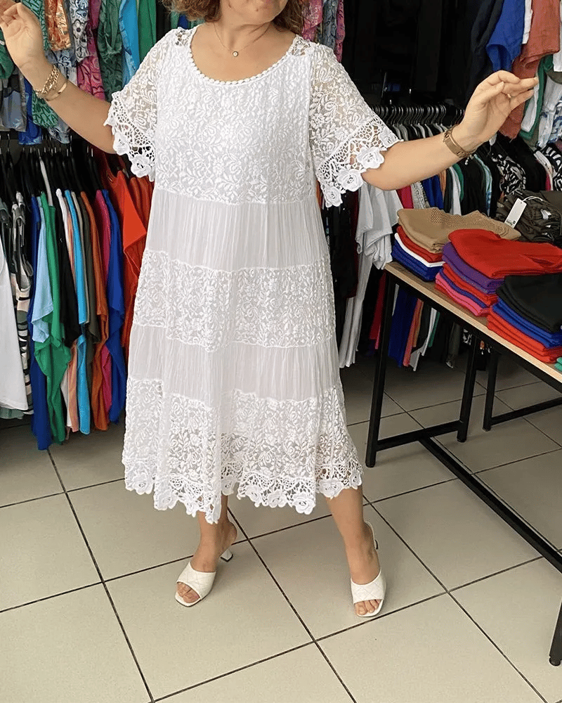 Maren | Sommerkleid mit Spitzenstickerei