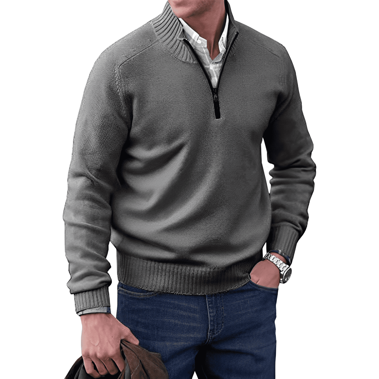 Rohan | Eleganter Pullover mit Reißverschluss