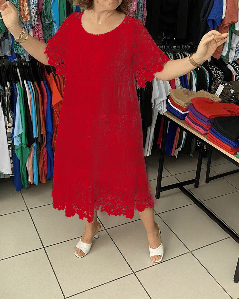 Maren | Sommerkleid mit Spitzenstickerei