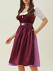 Frieda - Tracht für Damen - Long Dress - Kastanienbraun / S