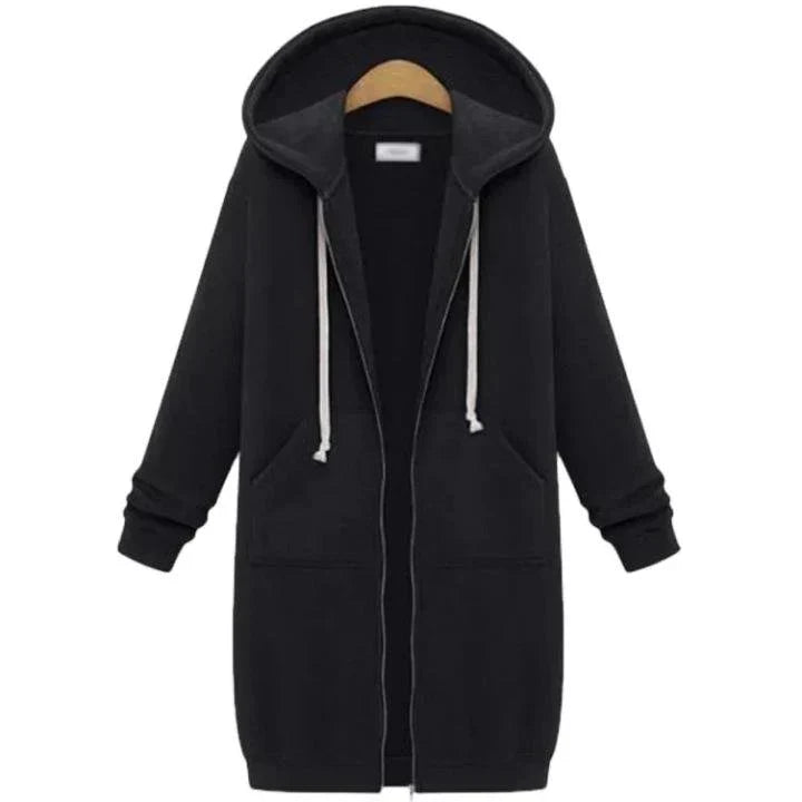 Madelyn | trendiger Damen-Hoodie, Reißverschluss und Komfort.