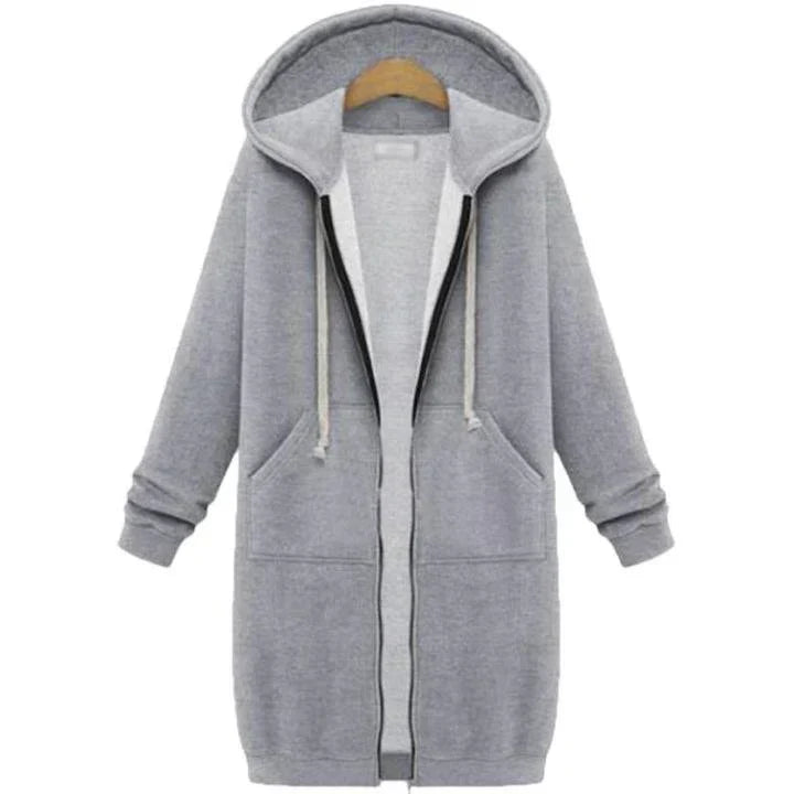 Madelyn | trendiger Damen-Hoodie, Reißverschluss und Komfort.