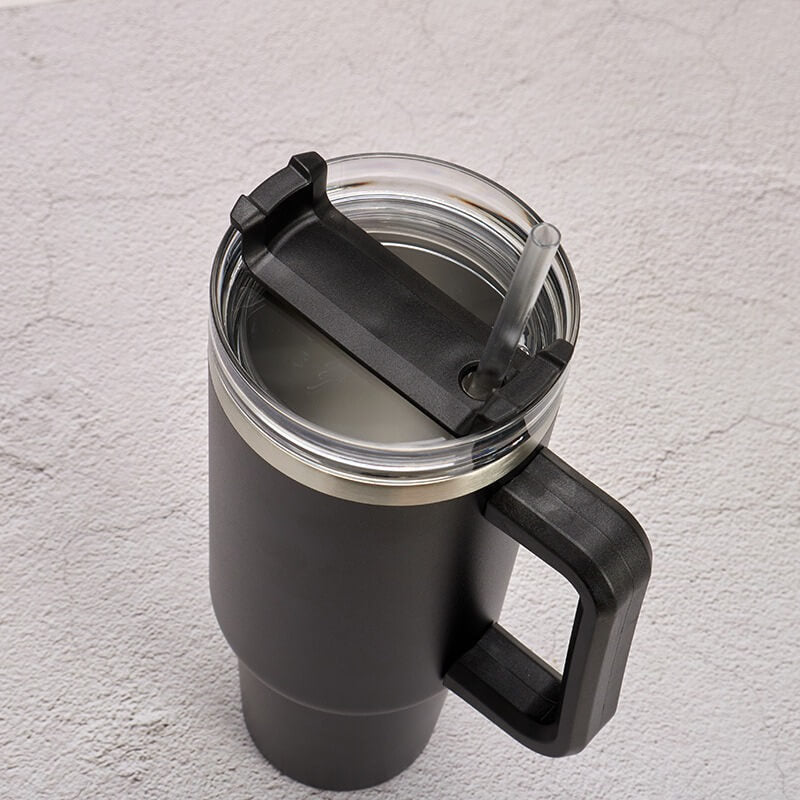 ThermoGenuss 1.2L | Halten Sie Ihre Getränke extra lange heiß und kalt! - Water Bottle - Schwarz