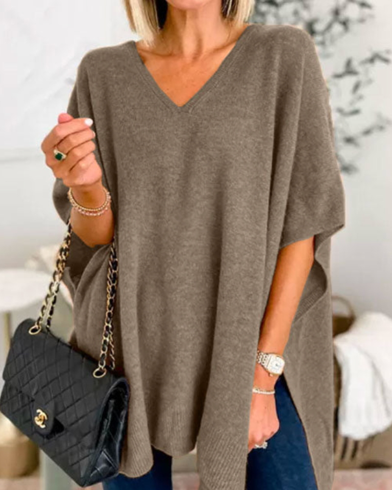 Annika | V-Ausschnitt-Poncho
