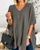 Annika | V-Ausschnitt-Poncho