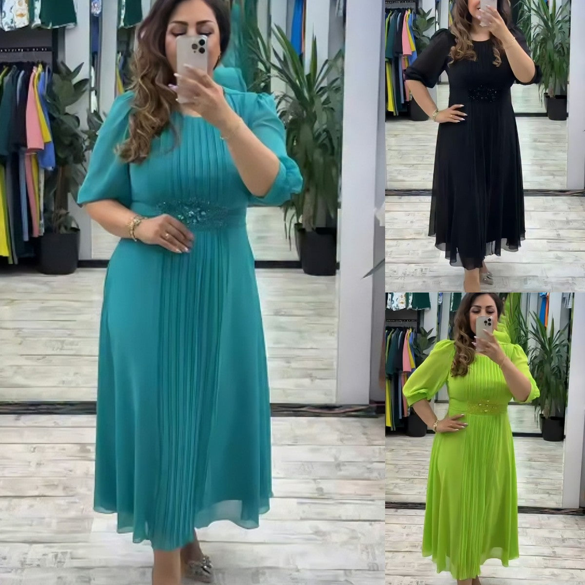 👗【S-5XL】Nowa modna sukienka, klasyczny design, elegancka i prosta