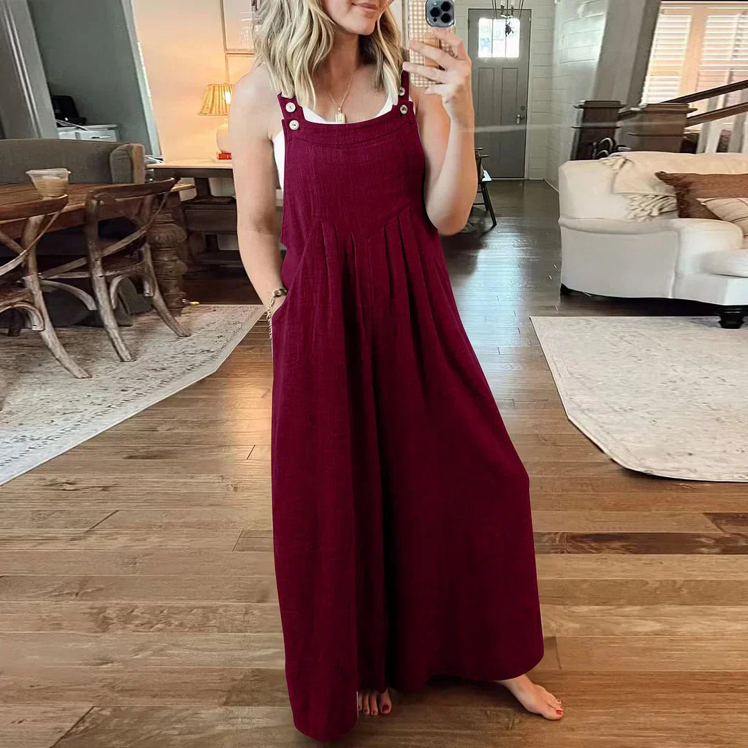 Marian | Stilvoller ärmelloser Jumpsuit für Damen